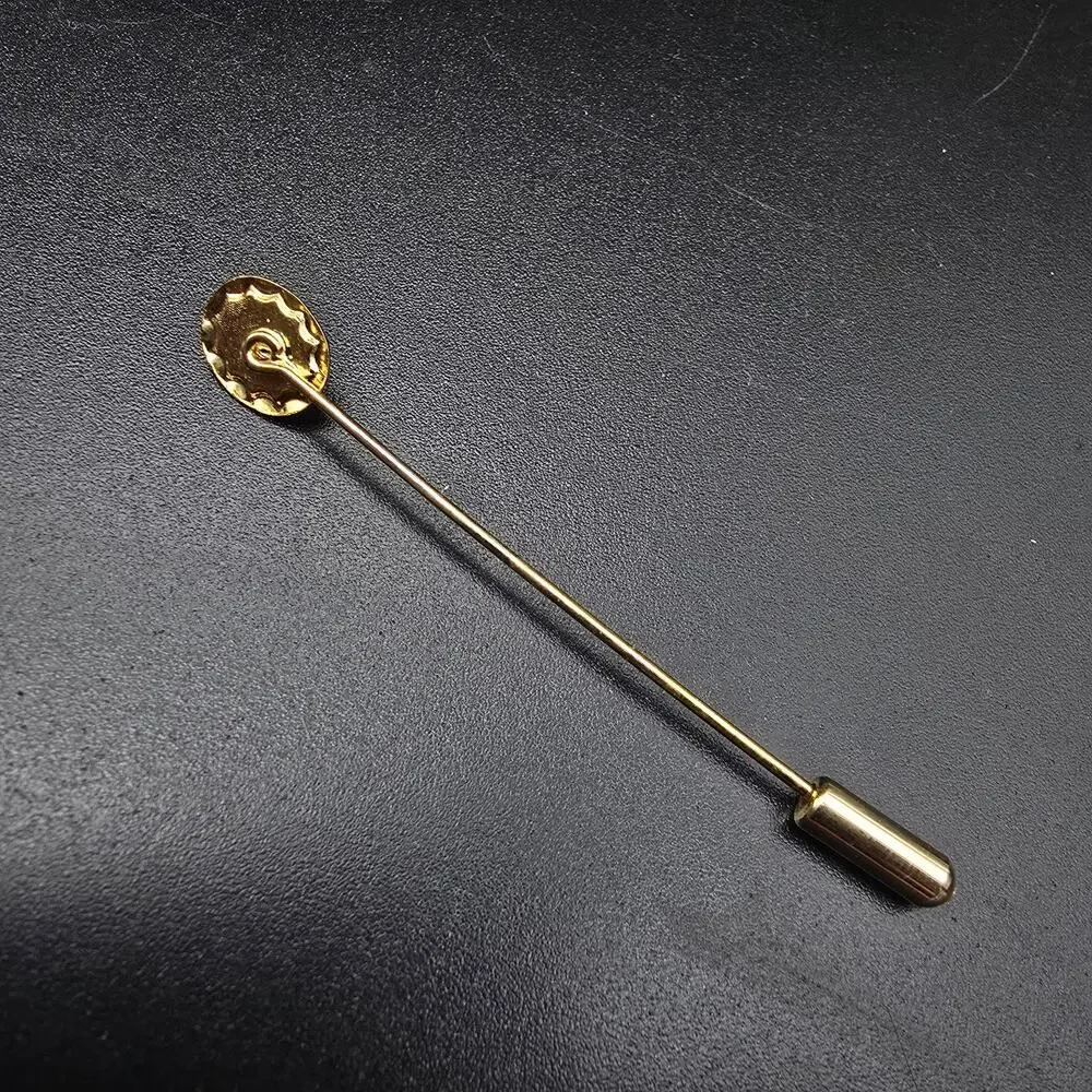 Faux Opal Gold Tone Stick Pin Hat Pin Vintage Costume Jewelry